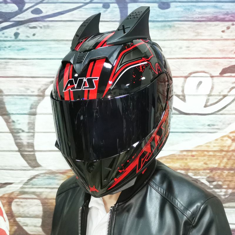 AIS Motorcycle Helmet Full Face Dual Lens Four Seasons Personality