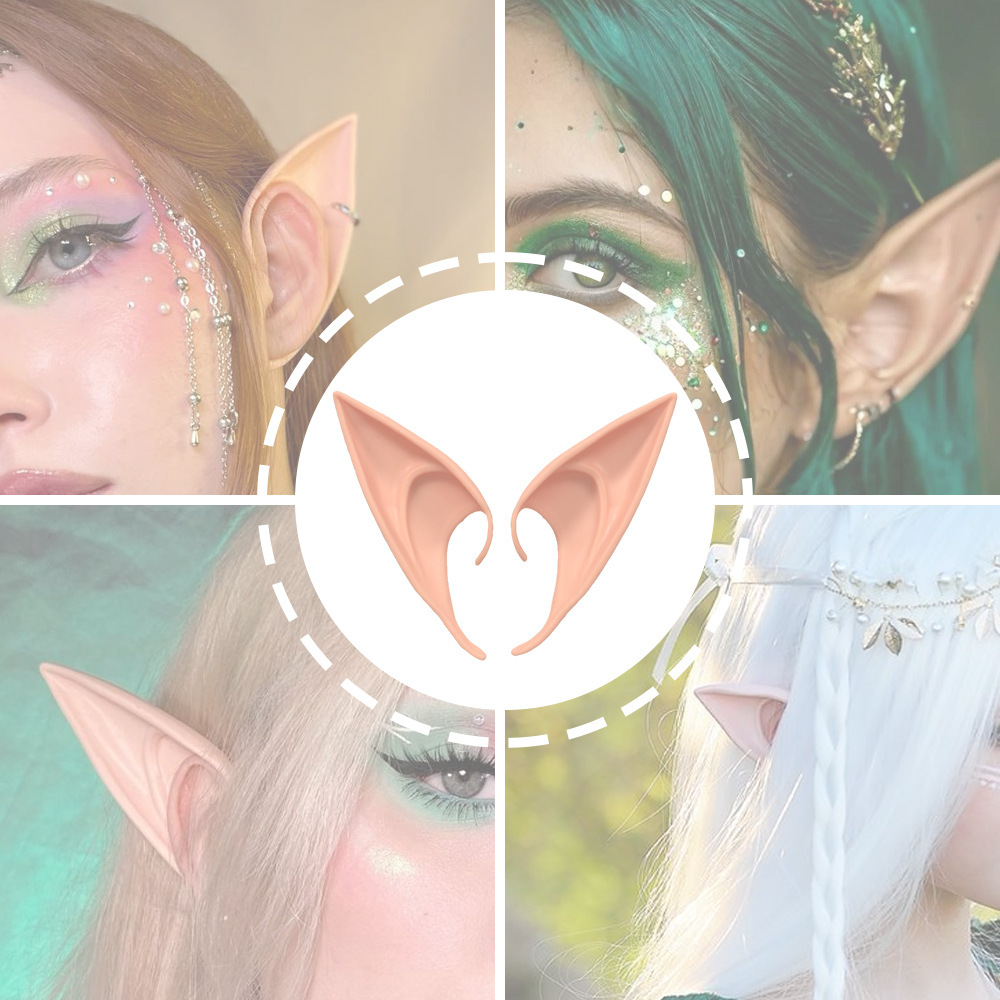 Orecchie da elfo e denti da vampiro in lattice accessori cosplay_voghion.com