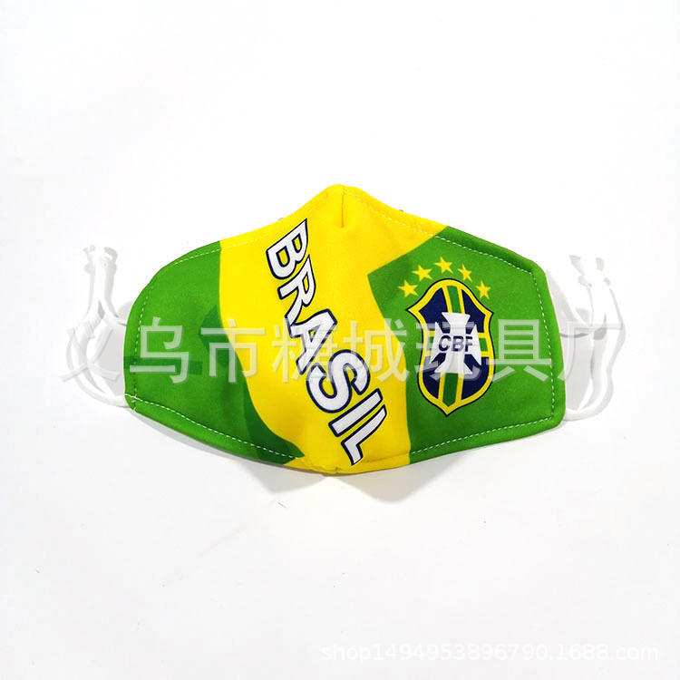 Equipo de fútbol de la UEFA máscara personalizada impresa a prueba de polvo máscara de filtro ventiladores protector solar transpirable cubierta protectora transfronteriza