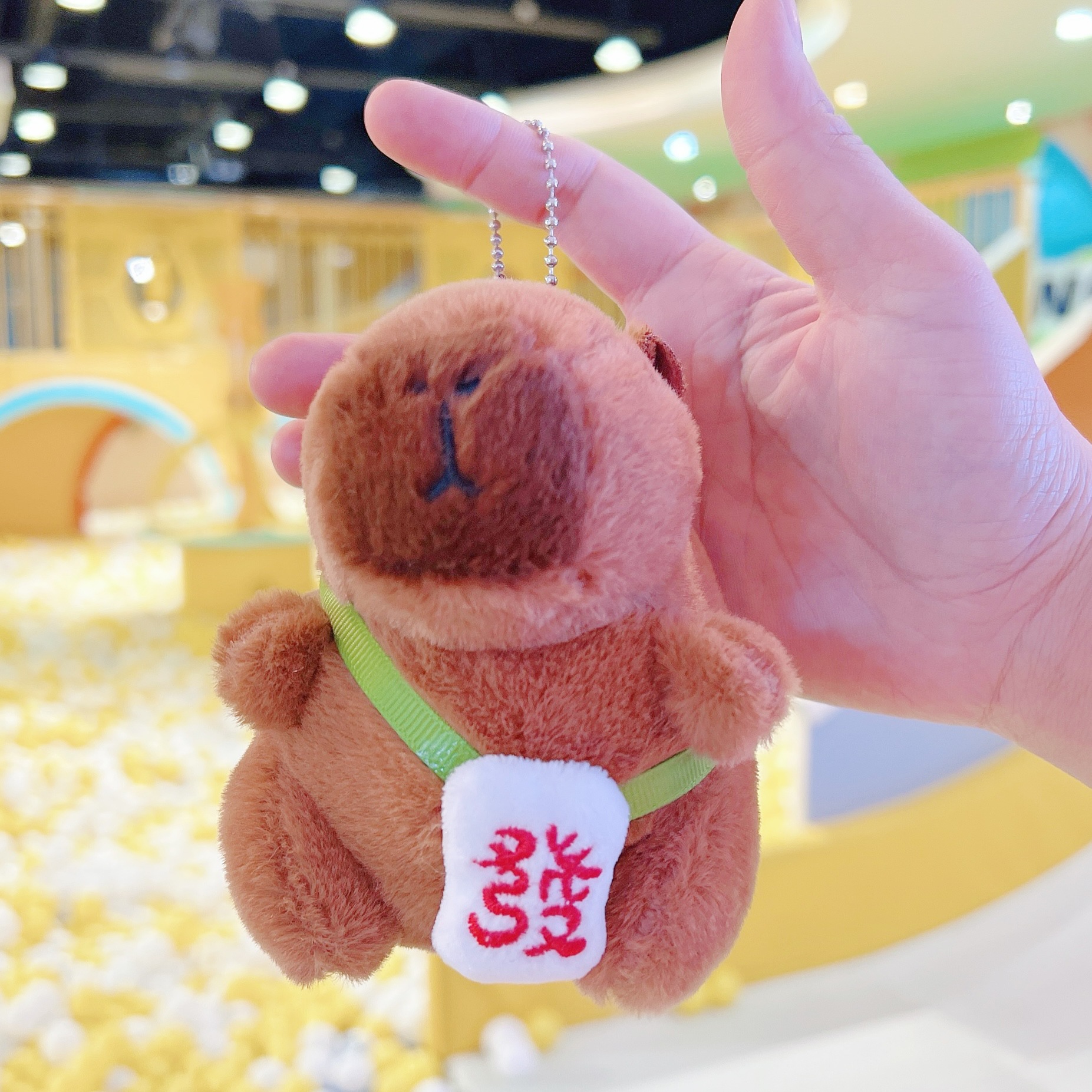 다크 브라운 레드 포춘 카피발라 + 비즈 체인