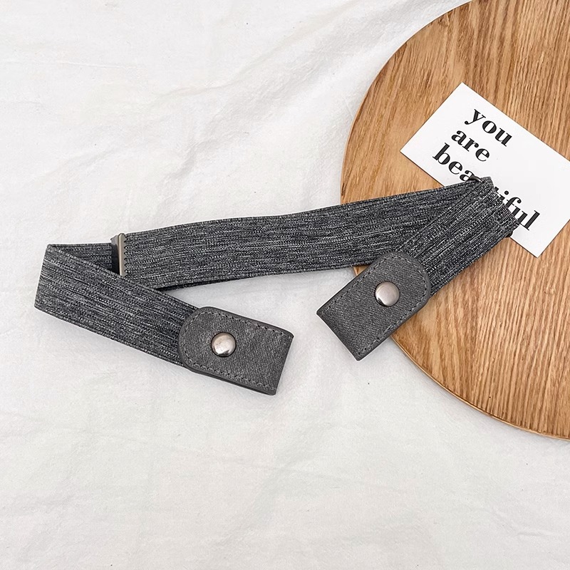 Pantalones cintura tamaño ajuste hebilla cintura apretado artefacto perezoso elástico entrenamiento militar cinturón Mujer Denim cintura cinturón de apriete