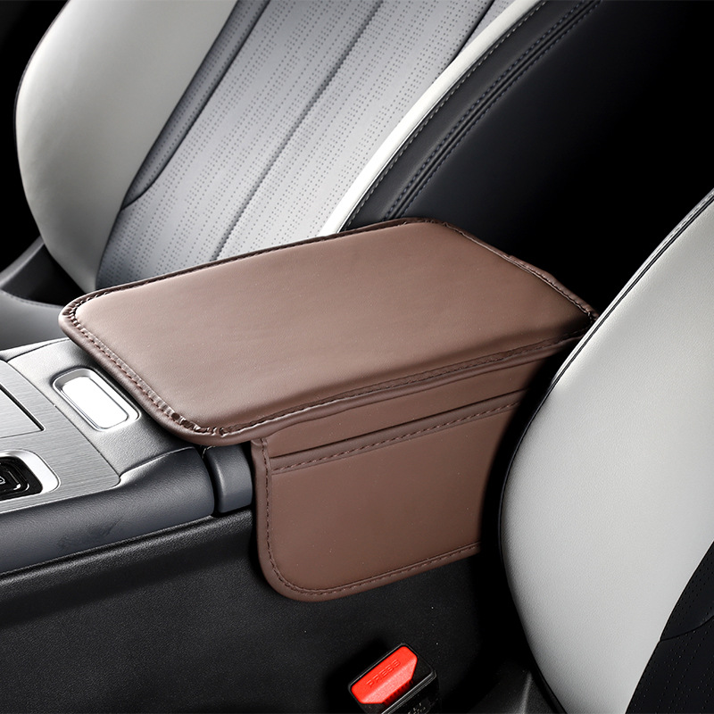 Universal – Car Armrest Box Armrest box pad - brown