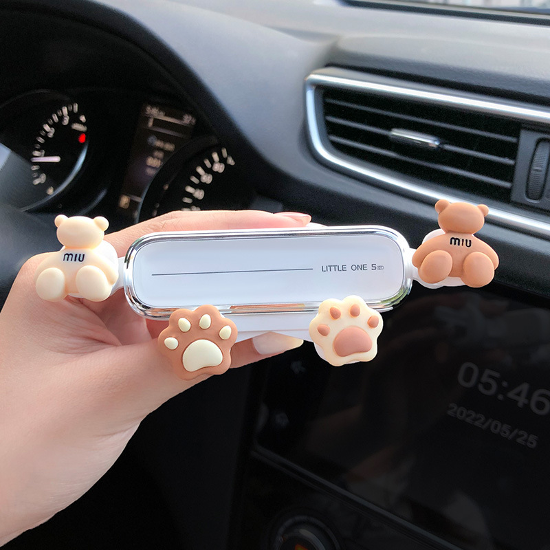Car mobile phone car bracket girl bear car air outlet mobile phone holder creative network red 2022 New Car mobile phone car bracket girl bear car air outlet mobile phone holder creative network red 2022 New