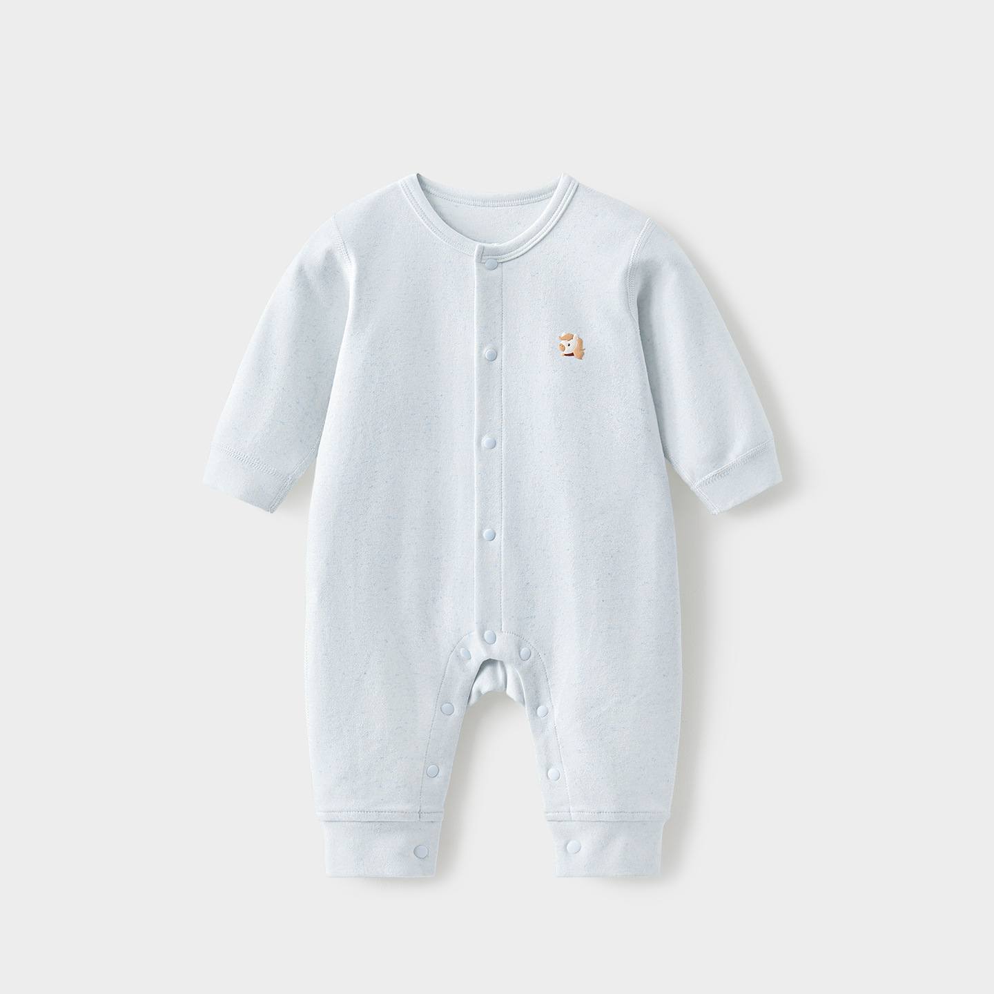 Uniforme infantil primavera y otoño ropa recién nacida para hombres y mujeres pijamas de fondo delgados luna llena ropa de primavera bebé