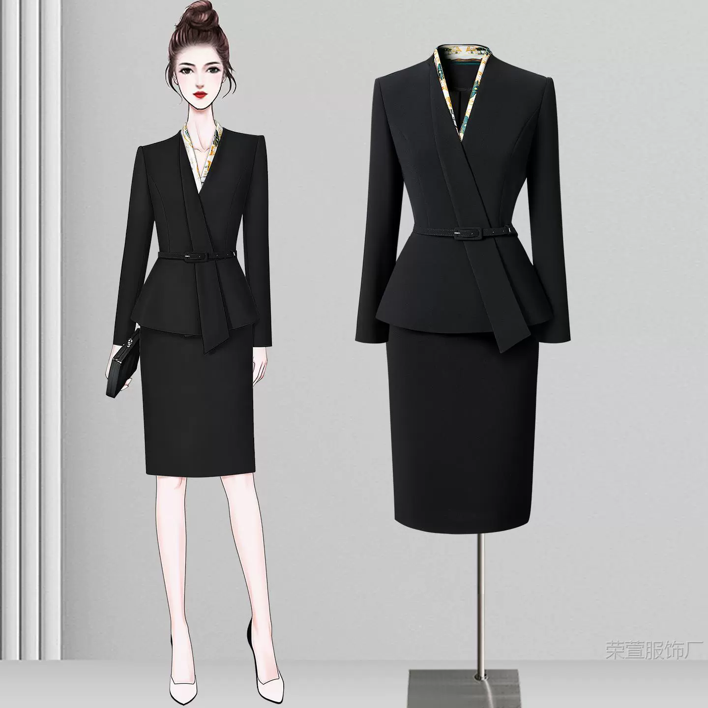 Комплект, классический пиджак костюм, модный комбинезон, slim fit