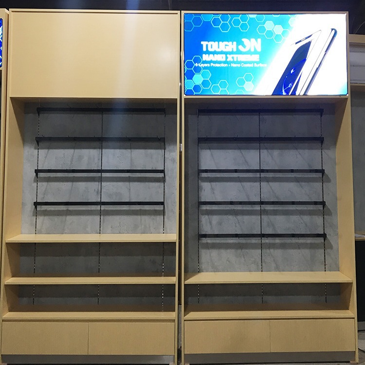 定制通讯数码产品展示柜音响电器展示高柜手机电脑配件周边柜实木