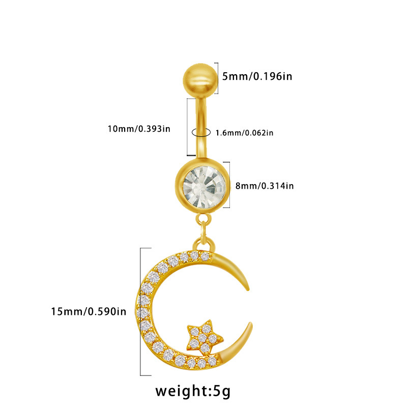 7g Weight Zircon Inlay Material Belly Ring Classification 1 Piece Quantity Holiday, Banquet, Party Occasion Zinc alloy Material Geometric, Moon, Knot, Butterfly, Bow Knot Pattern All Seasons Season Unisex Gender Novelty Style 1 Piece Belly Rings Novelty Geometric Moon Knot Zinc Alloy Zircon 20