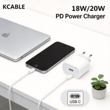 适用苹果手机20W快充数据线typec转iphone欧规充电器PD20瓦充电头