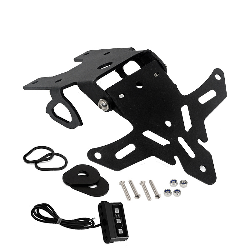 Applicable to motorcycle Yamaha XSR155 2019-2022 modified license plate frame rear license plate frame light plate bracket