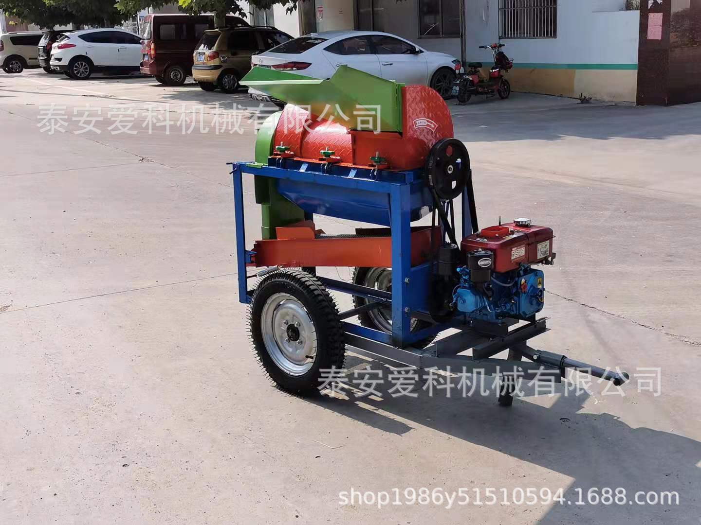 出口小型多用谷子高梁玉米脱粒机扒皮电机柴油机两用家用二相电