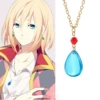 Blue crystal necklace