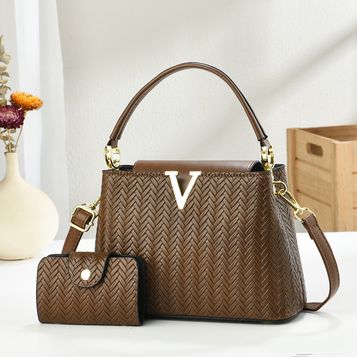 Bolso de dos piezas para niños 2025 nueva moda bolso de hombro retro bolsos de moda bolsos transfronterizos