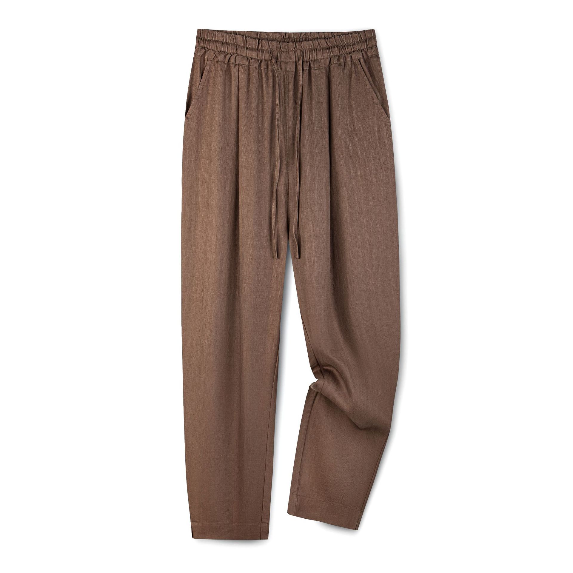 Men's Tang Suit, Tencel Linen, Spring/Summer All Seasons, Long-Sleeved Trousers with Chinese Knot Buttons, Plus Size Men's Linen Tang Suit
