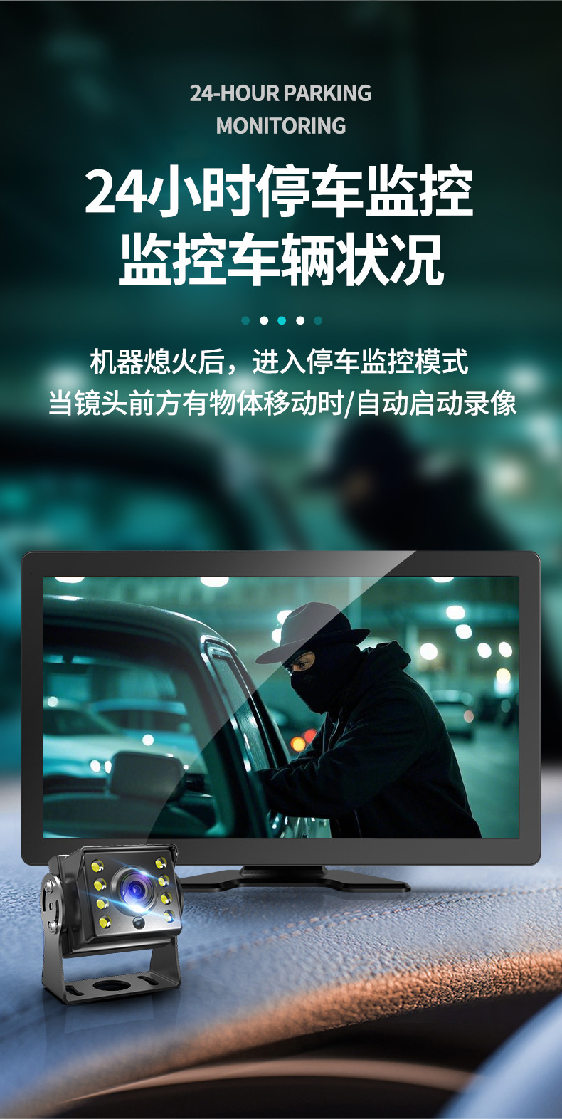 10-Inch 4-Split All-In-One Bsd/Adas Vehicle-Mounted Pedestrian Warning Blind Spot Monitoring High-Definition Recorder