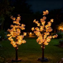 新款LED仿真树灯 铁杆樱花树灯发光树木景观灯亮化装饰造型灯
