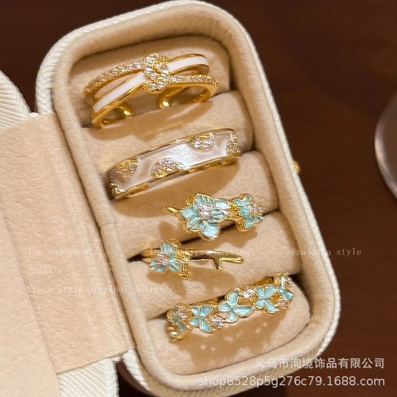 Gentle Bloom~Iris Butterfly Zircon Ring for Women, Light Luxury Vintage Niche High-End Fashion Index Finger Ring Gentle Bloom~Iris Butterfly Zircon Ring for Women, Light Luxury Vintage Niche High-End Fashion Index Finger Ring