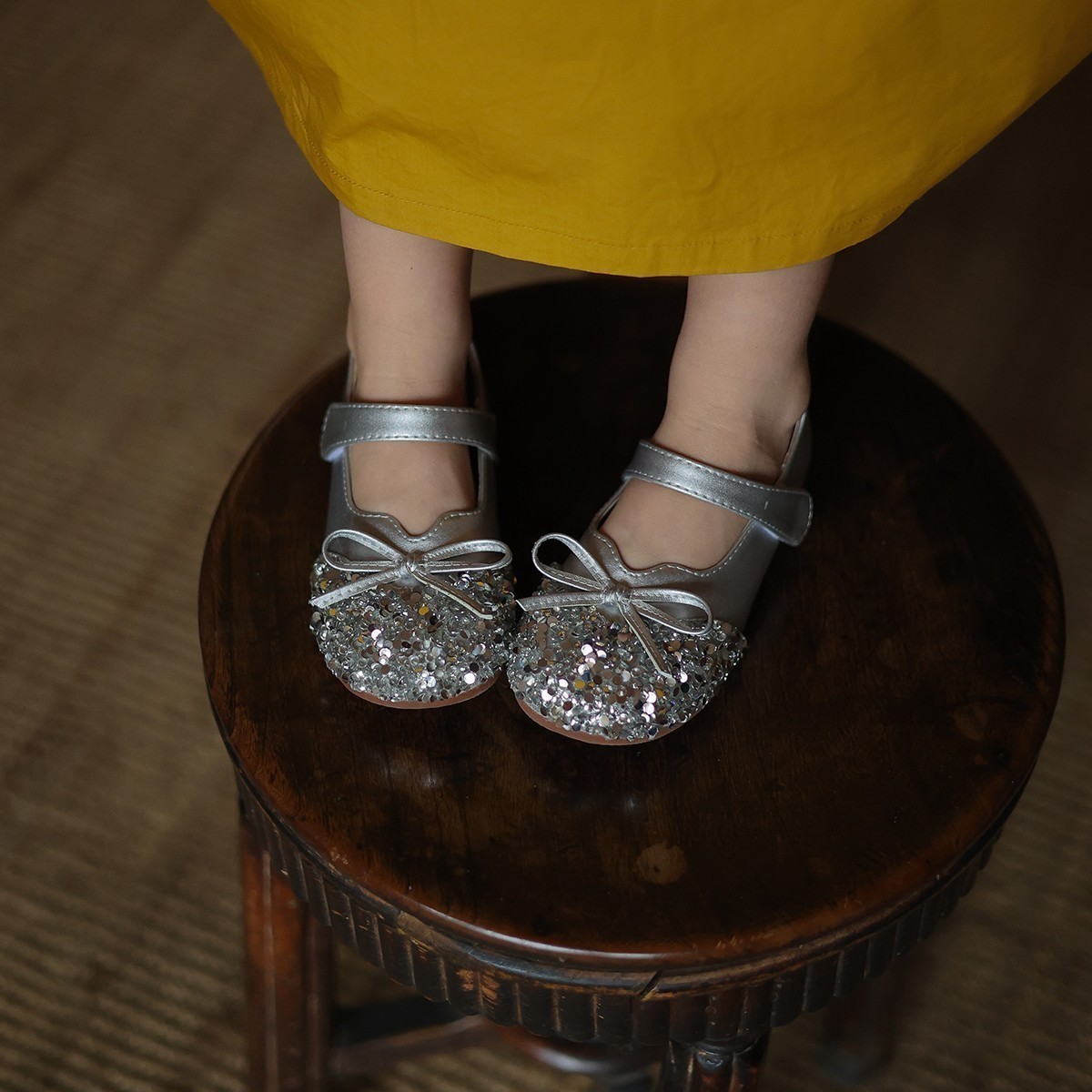 2025 Spring and Autumn New Baby Girl Princess Shoes Baby Soft Sole Toddler Shoes Girls Leather Shoes Children Shoes Crystal Shoes