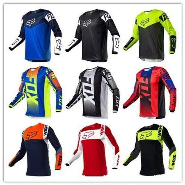 Cross-Border European and American Size Long-Sleeved T-Shirt, Off-Road Racing Clothing, Versatile and Stylish, Sweat-Wicking, Breathable, Comfortable