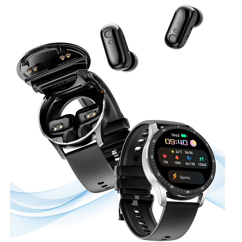 新款X7智能手表TWS耳机二合一蓝牙通话运动手环心率防水跨境