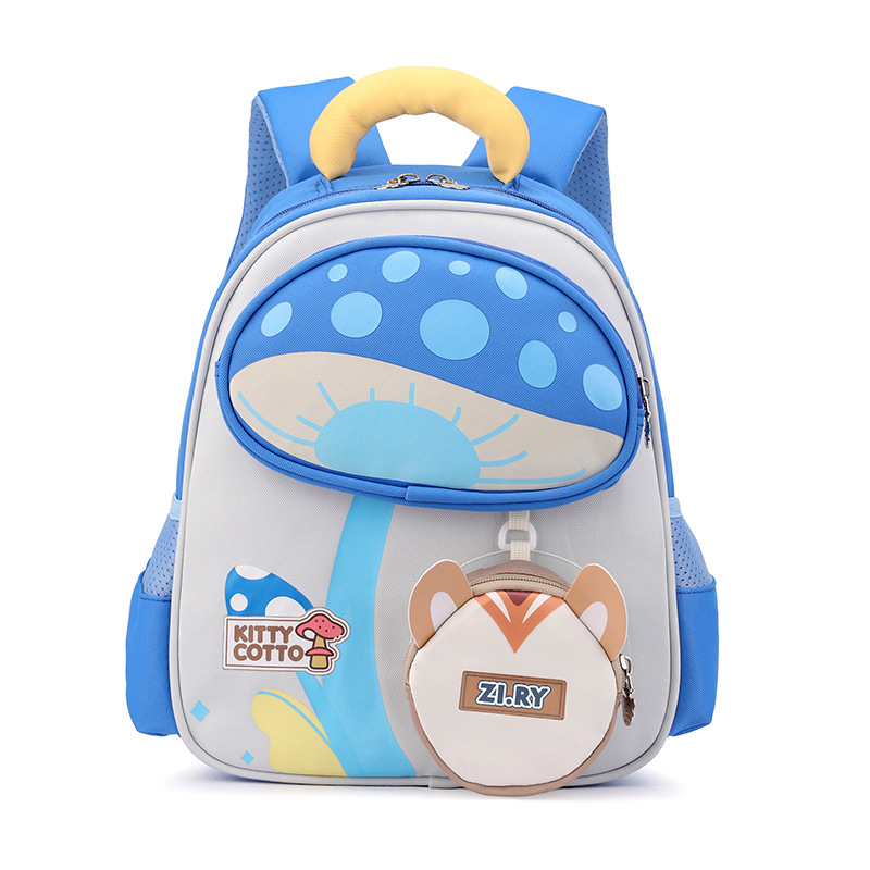 Peces naturales jardín de infantes para niños mochila para niños y niñas mochila para estudiantes de primaria para reducir la carga mochila ligera
