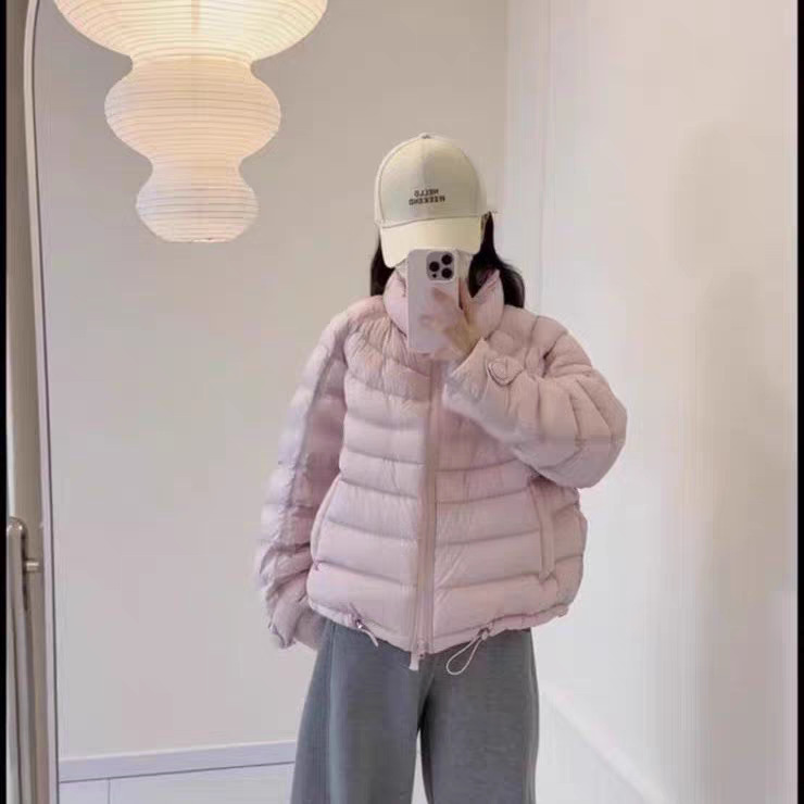 排骨羽绒服女轻薄款立领短款2025年新款宽松大码白鸭绒外套|undefined