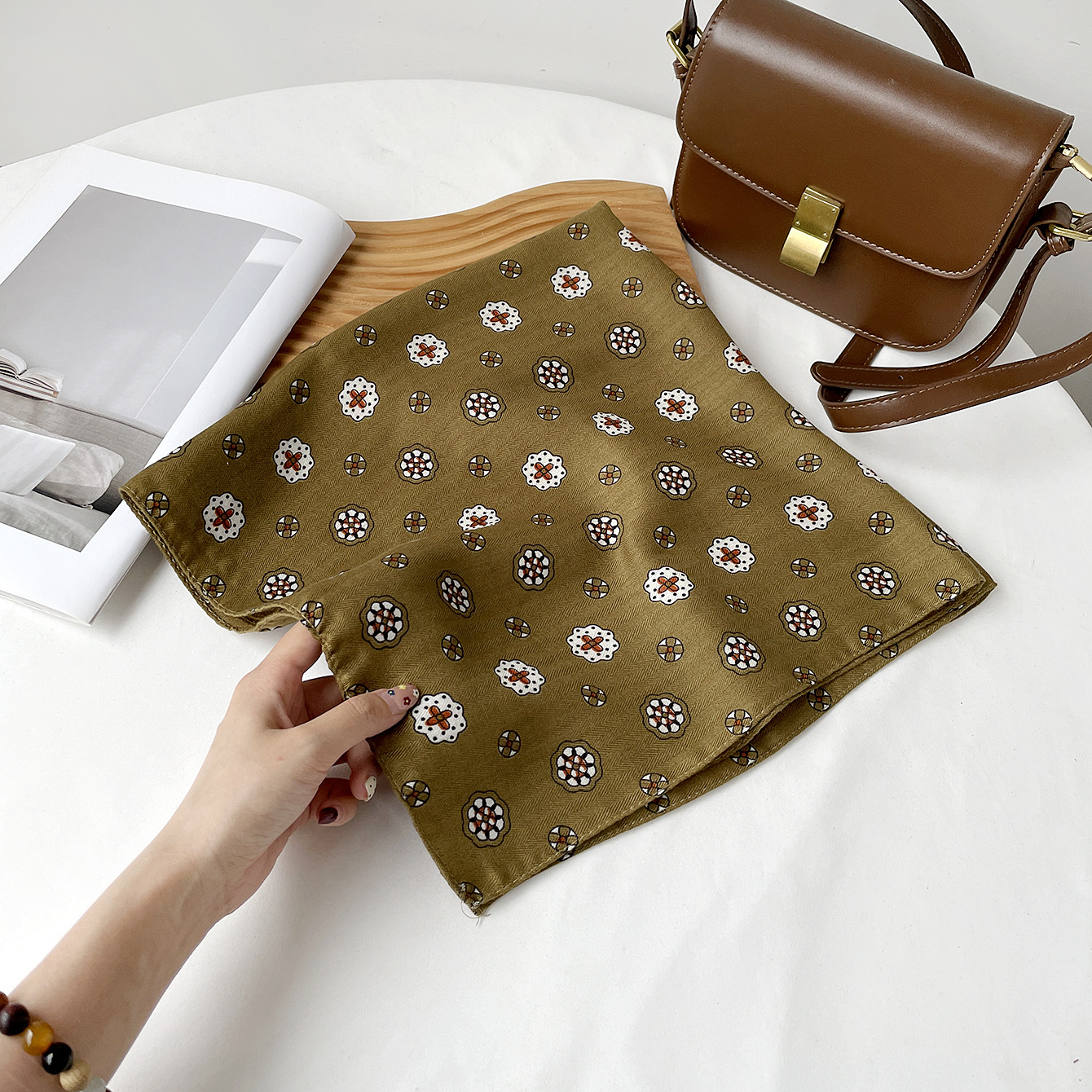 Rz6573-yellow brown / 68*68cm