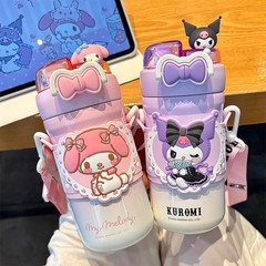 サンリオ クロメ 子供用魔法瓶カップ 316ステンレス 小学生専用ケトルカップ ストローカップ