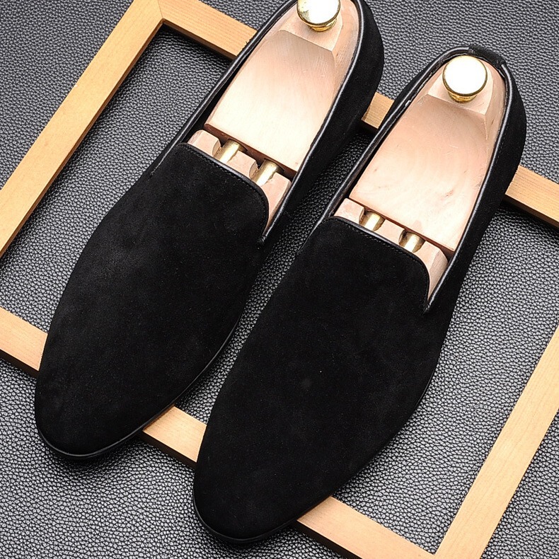 British Style Classic Men's Elegant Shoes Slip-on Smoking Shoes All-match Fashionable Loafers