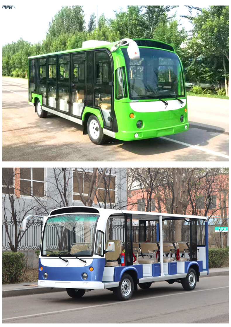 Electric Sightseeing Car 11 Seats Tourist Attraction Sightseeing Car Hotel Range 100Km Electric Sightseeing Car