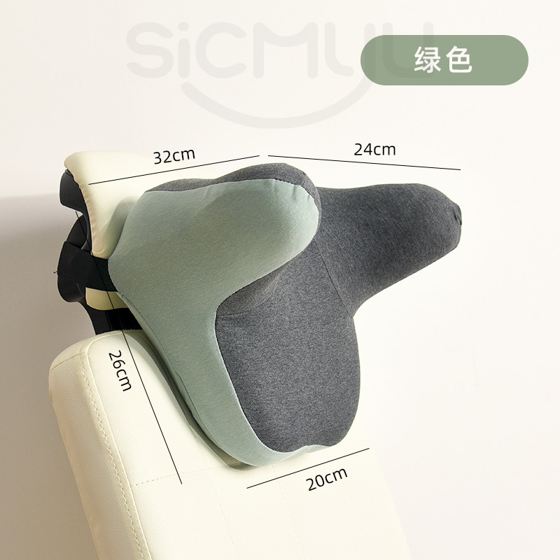 머리에 자고있는-녹색