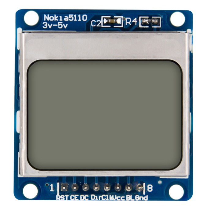 蓝色 单片机开发板用 5110屏 LCD液晶屏模块 兼容3310 LCD