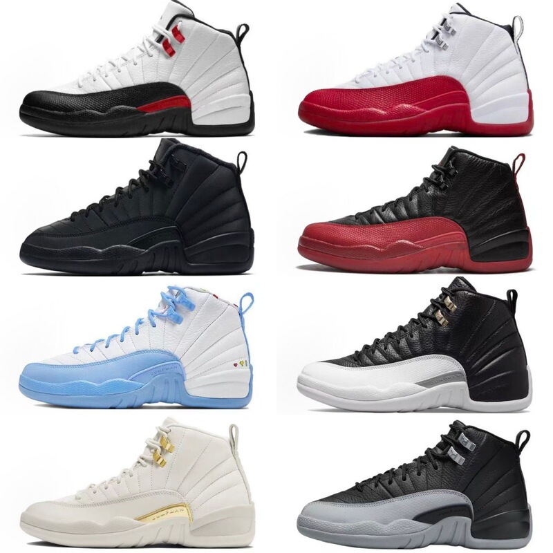 Cross-Border Aj12 French Blue Original Shoes Jordan 12 Low-Top Basketball Shoes Black and White Panda Scratch-Off Chicago Sneakers Cross-Border Aj12 French Blue Original Shoes Jordan 12 Low-Top Basketball Shoes Black and White Panda Scratch-Off Chicago Sneakers