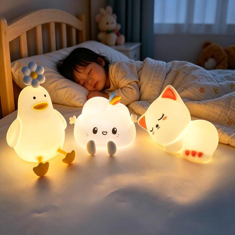 Atmosphere Light, Tap-Controlled Bedroom Bedside Lamp, Children's Room Birthday Gift, Night Light, Popular Online Item