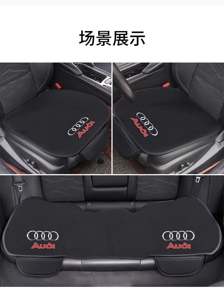 Flannel Car Seat Cushion Winter Plush Universal Car Seat Cover Suede Warm Non-Slip Car Seat Cushion Cover