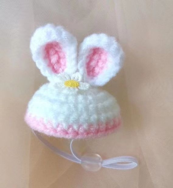 Gorro de hámster de Amazon, accesorio para mascotas, rama de flores, lindo set de ganso, gorro pequeño tejido a mano para fotos