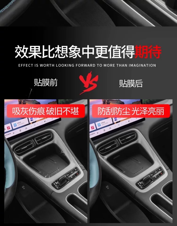 25 Geely Star Wish Interior Protective Films Navigation Gear Center Console Film Screen Car Decoration Supplies-Tpu