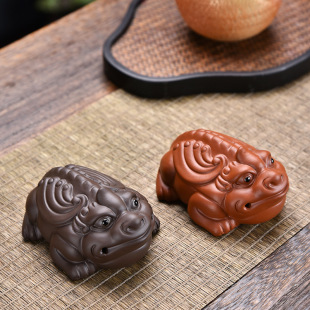 Purple sand tea pet boutique decoration nourishing lucky tea pet tea play tea table tea table decoration tea set accessories