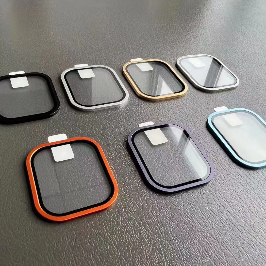 Protector de Pantalla de Vidrio Templado de Alta Definición para Apple Watch Ultra 3, con Marco Metálico Integrado de 2 Piezas, 49 mm