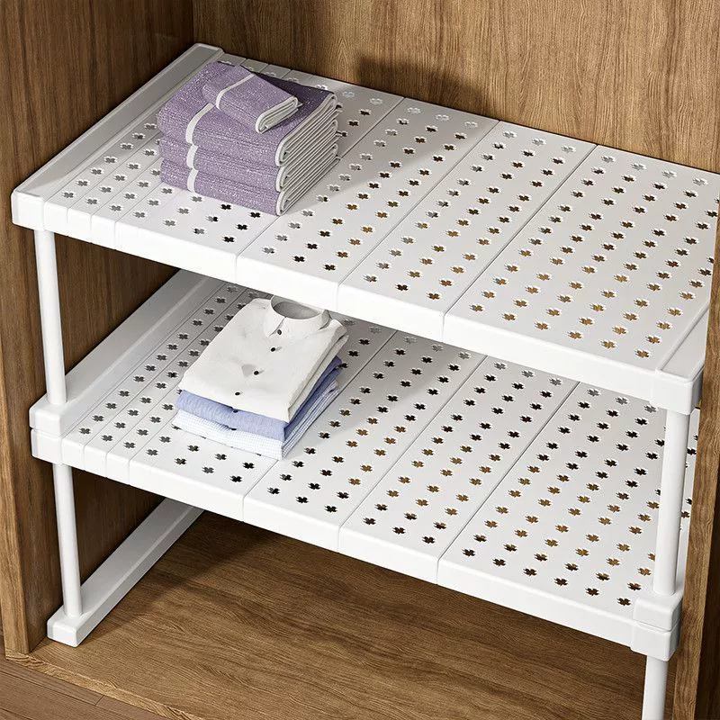 Xingyou Wardrobe Partition Shelf System, Expandable Interlocking Layer Cabinet for Flexible Storage