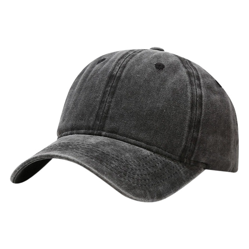 Europeo y americano ins lavado retro simple gorra de béisbol hombres y mujeres al aire libre todo-Partido gorra de moda simple sombrero personalizable