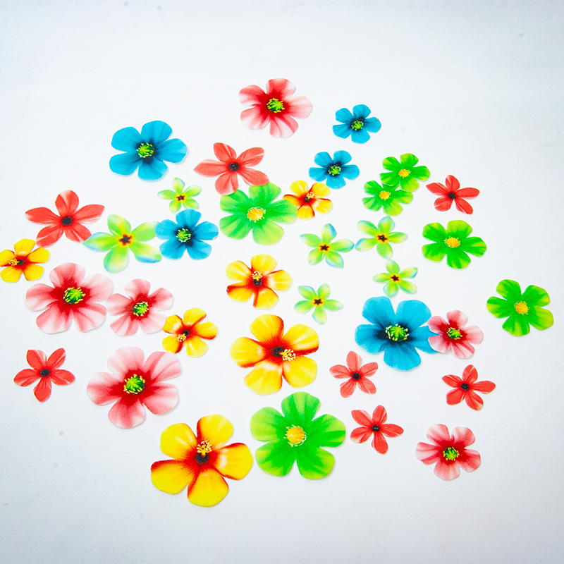 Especial transfronterizo para decoración de papel de arroz glutinoso, decoración de pastel de flores, decoración de papel de barnizado, decoración de horneado de mariposa en caja