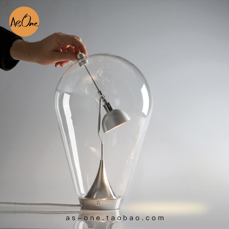 Nordic Design Blow Table Lamp Glass Creative Personality Desk Bedroom Bedside Art Decoration Ambiance Table Lamp