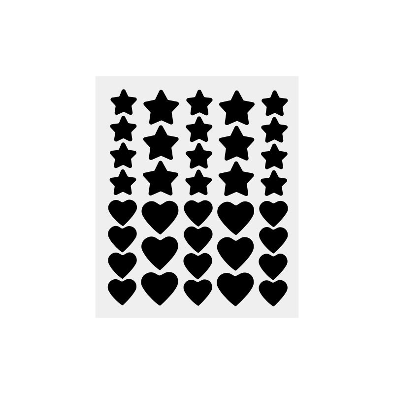 빅스타 하트 아크네 패치 블랙