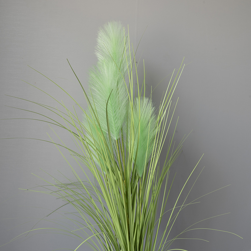 Simulación de caña hierba cola de perro hierba flores falsas plantas en el hogar sala de estar club ventanas del centro comercial decoración de plantación verde
