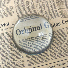 Meigoni Art Chinese Ink Painting Magnifying Glass High-Power Reading Paperweight Exquisite Gift Boxed with Fabric Bag