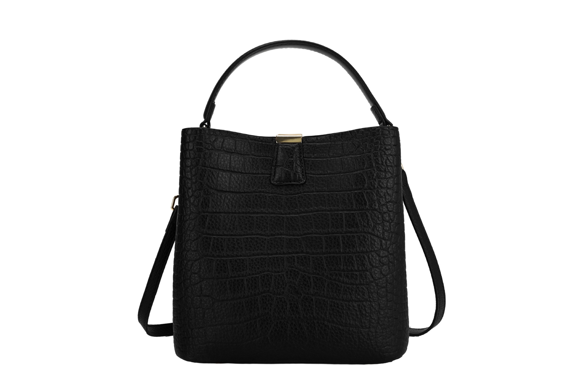 Comercio extranjero transfronterizo venta caliente cocodrilo bolso de cubo de mano mujer 2026 sensación de alto nivel europeo retro bolso de mochila image 7