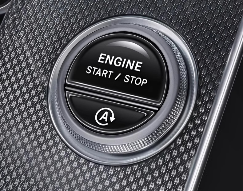 Suitable for Mercedes-Benz c260l one-button start film C- level key decoration protective sticker C200L car interior decoration supplies