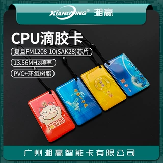 CPU卡CPU滴胶卡复旦FM1208-10芯片SAK28卡CPU门禁卡CPU校园卡