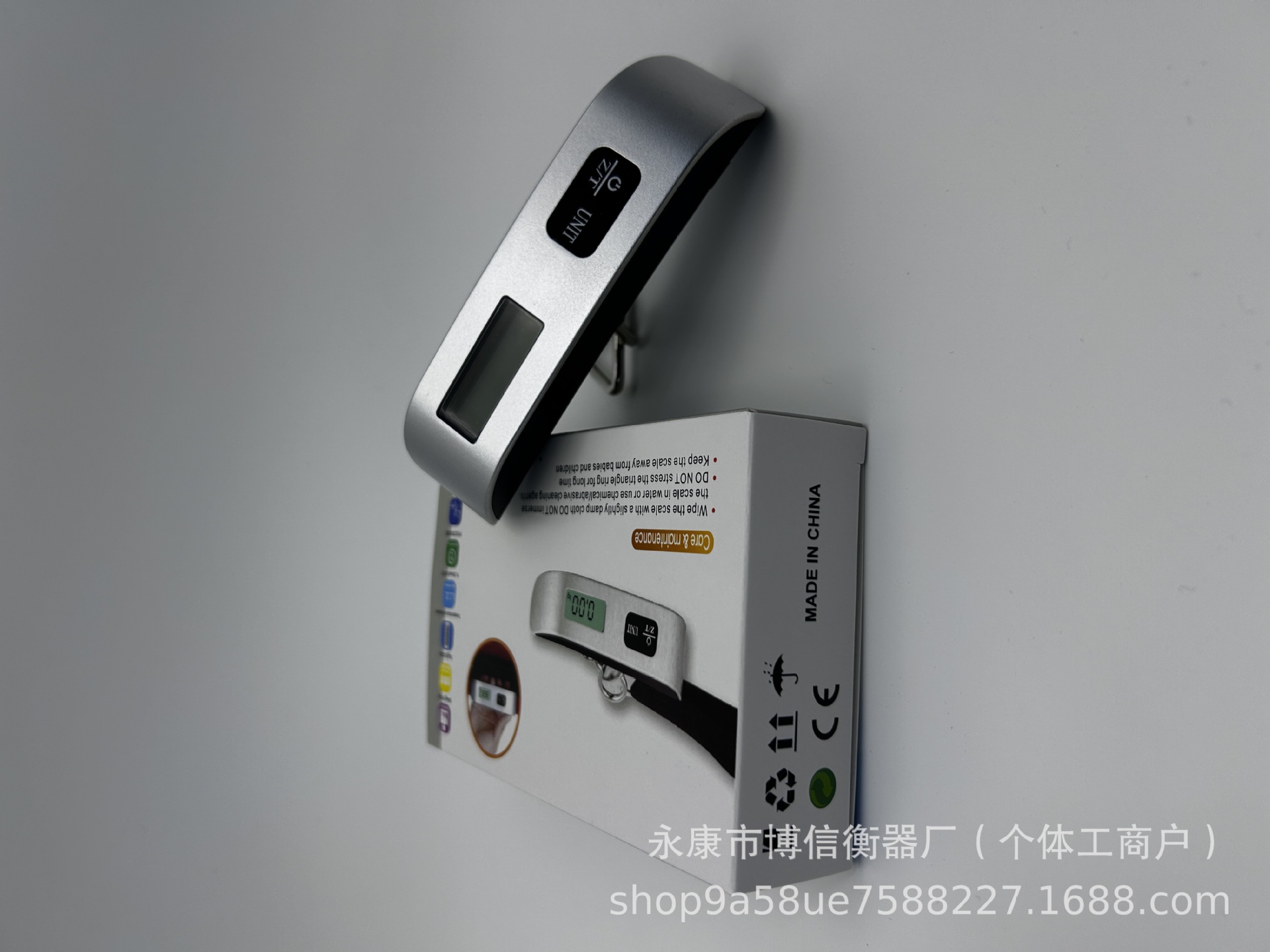 Grenzüberschreitender Bestseller tragbare Haushalt-Handwaage Mini-Elektronik-Waage im Großhandel hochpräzise Kofferwaage 50kg Hängewaage