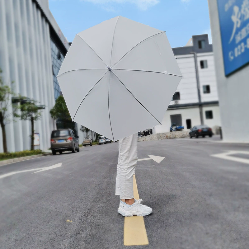 Matte white automatic Japanese umbrella for students, internet celebrity